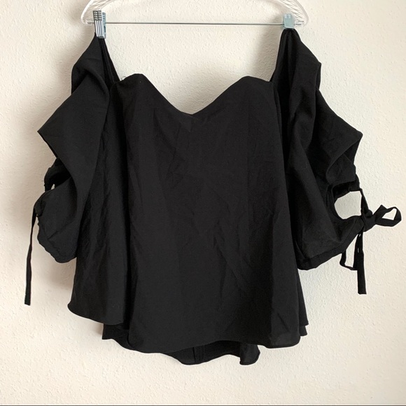 NWT DO + BE strapless sweetheart off shoulder top - Picture 3 of 6